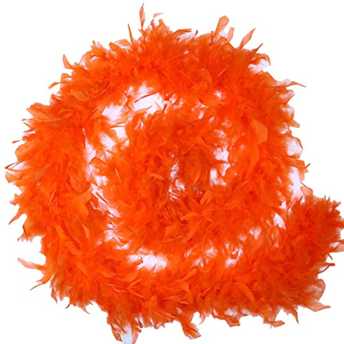 Mondo Tessuti Boa di Piume (Arancio)