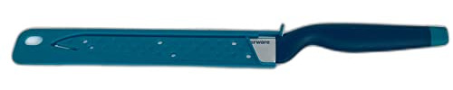Tupperware Brotmesser A-Serie Messer mit Wellenschliff petrol Messerlänge 33,7 cm