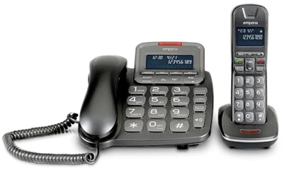 Emporia Talkhome TH-21ABB Combi DECT mobiltelefon svart/silver