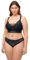 Ulla Popken Damen Bralette, Spitze, Softcups, ohne Bügel, Cup C-D BH, Nachtblau, 90A