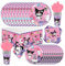 Roffatide 81 Pz Carino Melodia Anime Party Piatti e Tazze e Tovaglioli set per Ragazza Ragazzi Compleanno Kawaii Forniture Del Partito, Anime Ragazza Decorazioni Di Compleanno Serve 10 Ospiti