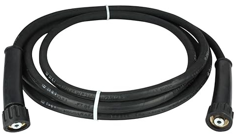 Profi Hochdruckschlauch | für Kärcher Kränzle Hochdruckreiniger | bis 400 bar | DN 10 | robust und flexibel | M22x1,5 IG x M22x1,5 IG | Schlauch (5 Meter)