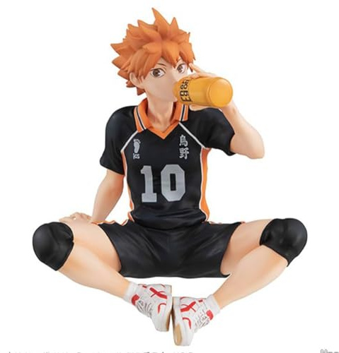 Haikyuu Figura Hinata Syou/Kageyama Statua Noodle Stopper Modello 10 cm Haikyuu!!! Figurine da collezione in PVC Scultura Seduta Posa Scultura Ornamento Desktop