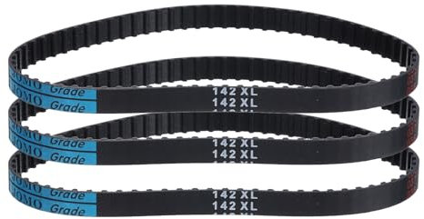 QUARKZMAN 3pz 142Xl 037 Cinghia Distribuzione 71 Denti Cinghia Dentata in Gomma, Larghezza 0,37, Passo 0,20 Cinghia Distribuzione Sincrona