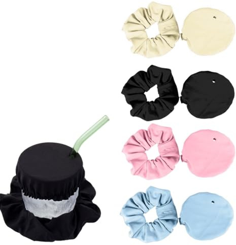 COYUN 4Pcs Cubierta Para Bebidas, Cubre Vasos Antidroga Fiesta Coletero,Vaso Con Tapa Water, Portavasos Festival,Reutilizables Tapa Taza Resistente a Pinchazos Correa,Safe Cup Para Vasos De Fiesta Bar