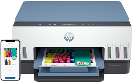 HP Smart Tank 6006 Imprimante tout-en-un | Parfaite pour la maison | Couleur | Sans fil | Imprime, numérisation, copie | Comprend jusqu'à 3 ans d'encre | Boutons intelligents | Capteurs à faible