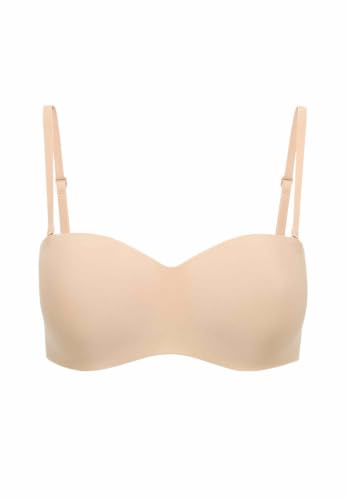 Marks & Spencer Soutien-Gorge Bandeau sans Armatures Body Invisibles Femme, Légèrement Rembourré, sans Coutures, Bretelles Convertibles