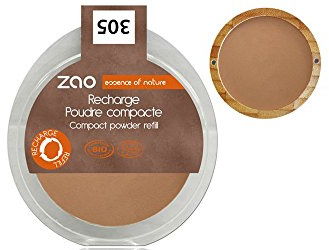ZAO essence of nature - Recharge Poudre teint compacte 305 Chocolat au lait - 9 gr