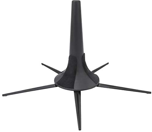 Tbest Flötenständer Trompetenständer mit rotierenden Schrauben Abnehmbare Metallhalterung Trompetenhalterung Faltbarer Ständer Orchesterinstrumente Tragbarer Stützhalter 5 Beine