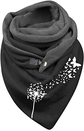 Musselin Schal Damen Baumwolle Mit Knopf Dreieckstuch Knit Factory Dreieckstuch Kaschmir Musselin Herbst Winter Scarf Schal Mädchen Zwillingsherz Eulen Schals Halstuch