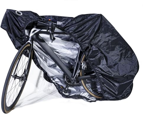 CCLIFE Fahrradabdeckung Wasserdicht mit Schlossösen 200 x 110 x 70cm Fahrrad Plane 210D Oxford-Gewebe Fahrrad schutzhülle für Mountainbike Rennrad