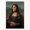 Anslipswar Classical Mona Lisa Painting Canvas Wall Art, Vintage Funny Bathroom Poster, Humor Amusing Toilet Art Prints, Girl Pinching Nose Funny Wall Decor 12x16in Unframed