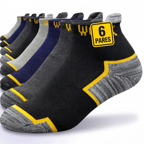 Chaussettes de Travail Homme et Femme Été – Socquettes Courtes 95% Coton avec Talon/Pointe Renforcés – Socks Work (FR/ES, Numérique, 40, 46, Taille normale, Taille normale, M/E)