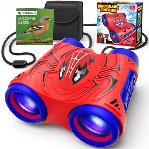 Toys for 3-9 Year Old Boy Binoculars Kids with Bird Watching Manual & Compass, Outdoor Garden Toys Kids Toy Age 3-9, 3 4 5 6 7 8 9 Year Old Boy Gifts Birthday Present Educational Toy Toddler