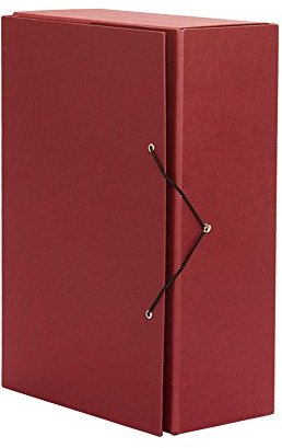 PARDO 879531 - Carpeta de proyectos con gomas, 120 mm, color rojo