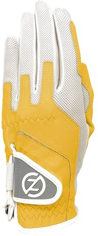 Zero Friction Gants de Golf synthétiques pour Femme - Taille Unique - Jaune