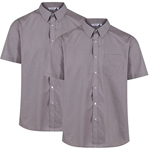 Trutex Boy's Nss School Top, Grey (Grey Gry), 16 Years Manufacturer Size 15.5 UK