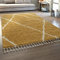 Paco Home Teppich Wohnzimmer, Schlafzimmer/Hochflor Shaggy in versch. Designs Farben und Größen, Grösse:140x200 cm, Farbe:Gelb