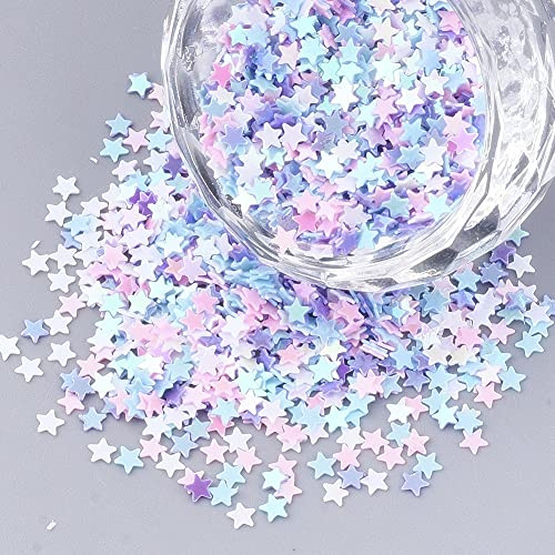 Angel Malone10g (2.5mm) Mini Star Sequins Confetti, Nail Art, Card Making, Scrapbooking, Table Confetti, Wedding Favours Favours - UK Seller (Summer Mix)