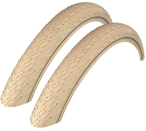 2X Continental Contact Cruiser 55-559 Creme Reflex SafetySystem 26x2.20 Mantel