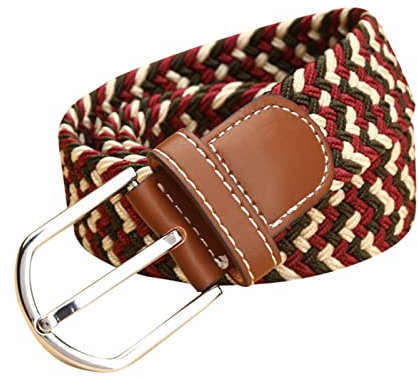 Hosengürtel Stoffgürtel Unisex Chromschnalle Männer Frauen Mode Taille Gürtel schmal Stretch Kleid Gürtel Hosen Gürtelschnalle Leinwand Bund Unisex Elastischer Stoffgürtel Dehnbarer Gürtel