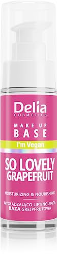Delia Cosmetics - Vegane feuchtigkeitsspendende Pflegende Basis DELIA - SO LOVELY GRAPEFRUIT, 30ml