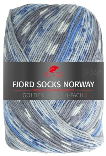 Frida's Wollhaus Pro Lana Golden Socks 384 - Ovillo de lana para calcetines (100 g, 4 capas, 5 colores)