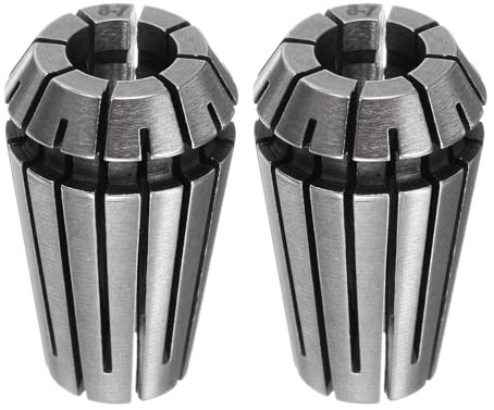 QUARKZMAN 2 Piezas Er16 8mm Portabrocas de Pinza de Resorte de Alta Precisión 0.015mm para Máquina de Grabado CNC Torno Fresadora
