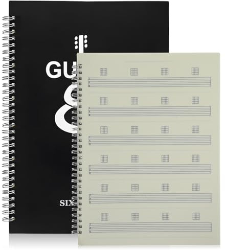 WESIEVYA Livre De Partitions De Guitare Portable Cahier À Bobine ImperméAble Carnet De Musique 28X21X1.50Cm LéGer RéSistant Pour Musiciens DéButants Et CréAteurs