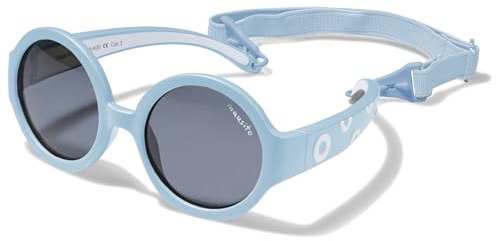 Mausito Lunettes de soleil enfant 2-5 ans garçon | Monture flexible & bandeau ajustable | Lunettes de soleil enfant protection 100% UV & sans BPA | Design européen, maintien parfait