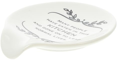 WATIIFUFU Soporte para Cucharas de Resistente para Cocina Reposacucharas Elegante y Multifuncional Soporte Estable para Cucharones y Utensilios de Mesa