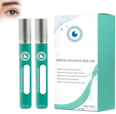 2 pezzi Vision Enhance Massaggiatore per gli occhi, massaggiatore per gli occhi, per migliorare la vista, allevia la fatica, allevia l'affaticamento degli occhi e migliora la chiarezza visiva