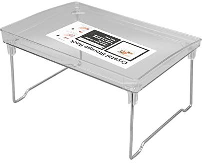 Stylebest Skrivbordsarrangörsställ Massivt Rostfritt Stål Multifunktionell Förvaringshylla för Hemmakontor med Hopfällbar Design