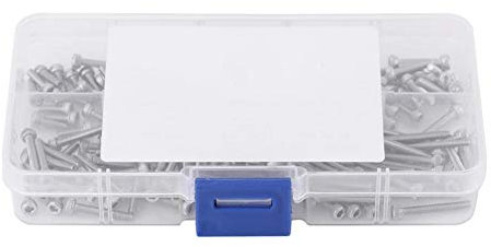 210pcs Stainless Steel SS304 M2.5 Bolts and Nuts Set - Hex Socket Screws, Hex Socket Cap Head Screws and Nuts Assortment Kit for Auto Furniture & Industrial