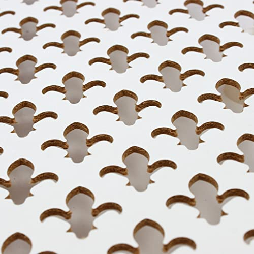 Décor PARIS (Fleur de Lys) Plaque perforée en MDF Made in Germany - 122 x 61 cm - pour revêtement de radiateur, panneau de porte, grille d'aération ou paravent 3 pièces