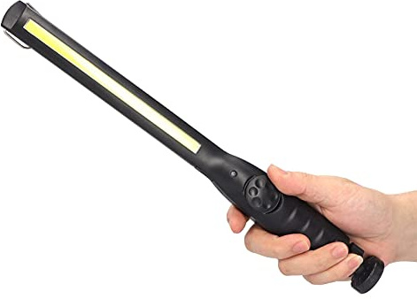 LED-arbetslampa ficklampa, COB uppladdningsbara arbetslampor med magnetisk basgrill ljus LED-ficklampor inspektionsljus för bilreparation hushålls camping