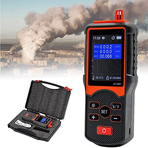 XYEJL Contatore Geiger Multifunzione E Rilevatore di Radiazioni Elettromagnetiche Dispositivo di Misurazione della Temperatura E Dell'umidità con Funzione di Esportazione dei Dati