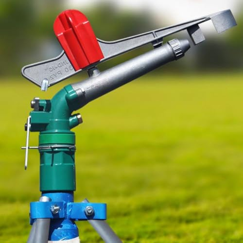 1 aspersor de césped Título 1, máquina de riego agrícola ajustable para grandes cultivos y jardines