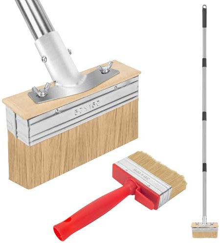 Deck Stain Applicator (60IN) Long Handle Decking Paint Brush for Wooden floor, Deck Coating,Decking oil, Wood Fence Coatings of Staining Brushes