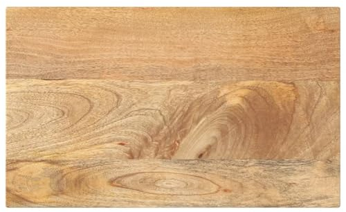 vidaXL Tischplatte, Holzplatte für Esstisch Couchtisch, Massivholzplatte Rustikales Design, Ersatztischplatte, 40x20x2,5cm Rechteckig Massivholz Mango