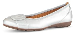 Gabor Rosta Womens Ballet Pumps 6.5 UK Silver Metallic