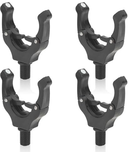 4 STÜCKE Rutenauflagen für Karpfenangeln, Karpfen-Angelrutenhalter Gripper mit Magnet-Clips für alle Rutenhalter Rutenständer Rod Pod