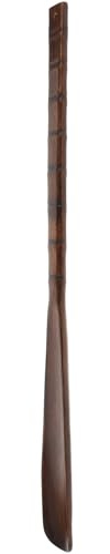 ibasenice Calzador de Madera Marrón de 55 Cm, Práctico y Portátil para Aliviar el Dolor de Espalda, Adecuado para Uso en Casa, Oficina o Viajes