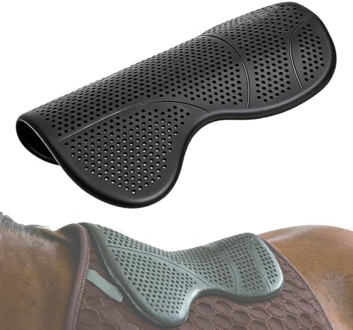 Almohadilla de Gel Silicona para Silla de Montar, Antideslizante y Amortiguadora Cómoda Sudaderos Caballo Universal para Sillas de Montar Western/ Inglesas, Alivio de Presión para Caballo y Jinete