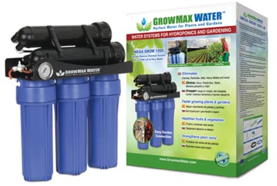 Mega Grow 1000. 5-stufiges Umkehrosmose-System für den Einsatz in Hydroponik und Gartenbau. Produziert bis zu 1000 L/d - Kein Warten, produziert bis zu 40 L/h!