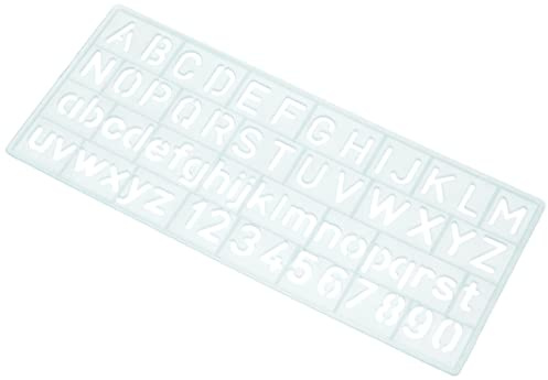 Westcott E-10610 00 - Plantilla para escribir, color azul claro, 10 mm