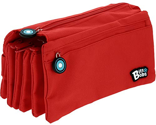 Grafoplás Portatodo Cuádruple Bits And Bobs, Estuche Escolar Niños Unisex, Rojo (Red), 23 X 12 Cm