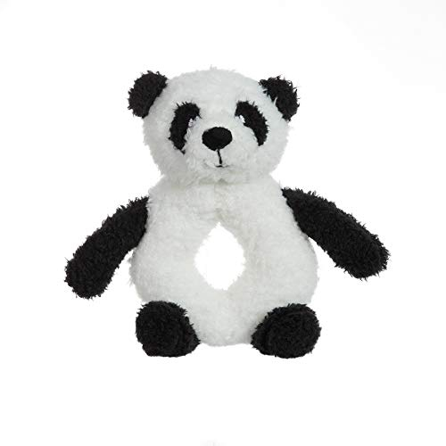 Apricot lamb Baby Rassel Panda,weicher Greifling Spielzeug,Baby Spielzeug, Geschenk zur geburt-12cm
