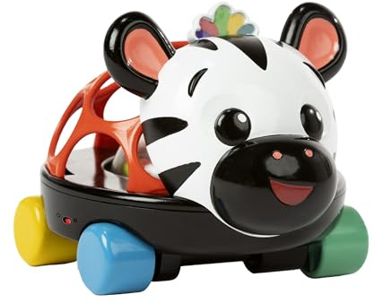 Baby Einstein Voiture hochet Curious Car Zen Oball de, s'illumine, Enfants de 3 Mois et +, Zen Le zèbre