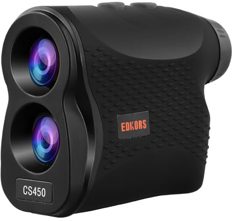 Golf Range Finder, 500 Yards & 4X Magnification Hunting Range Finder, Ranging Speed Measurement Flag Pole Locking Fog Mode, Clear Lenses, Optical Measurement, Golf Accessories